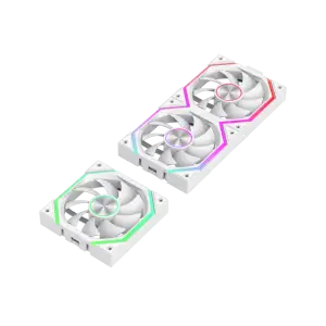 Кулер для корпусу GAMEMAX KIT 3*120мм 3pin AURA (M/F)&4pin PWM Air Flow58,6 CFM Static Air Pressure1.98mm - FN12A-N2 WL-W UA