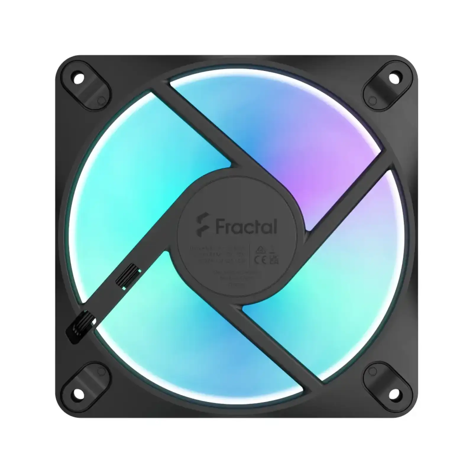 Вентилятор для корпусу FRACTAL DESIGN 120 мм Dynamic 3 чорний RGB FD-F-DR3-1201 UA
