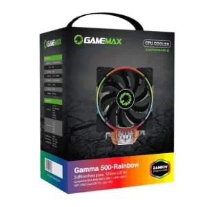Процесорний кулер GAMEMAX Intel:1700/1200/115X/1366/775 AMD: AM5/AM4, TDP 200W GAMMA 500 Rainbow UA