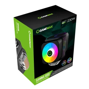 Процесорний кулер GAMEMAX Intel:1851/1700/1366/1200/115X/2 0XX/775; AMD:AM2,3,4,5/AM2+,3+/FM1,2,2+; TDP 230W Gamma 600 UA