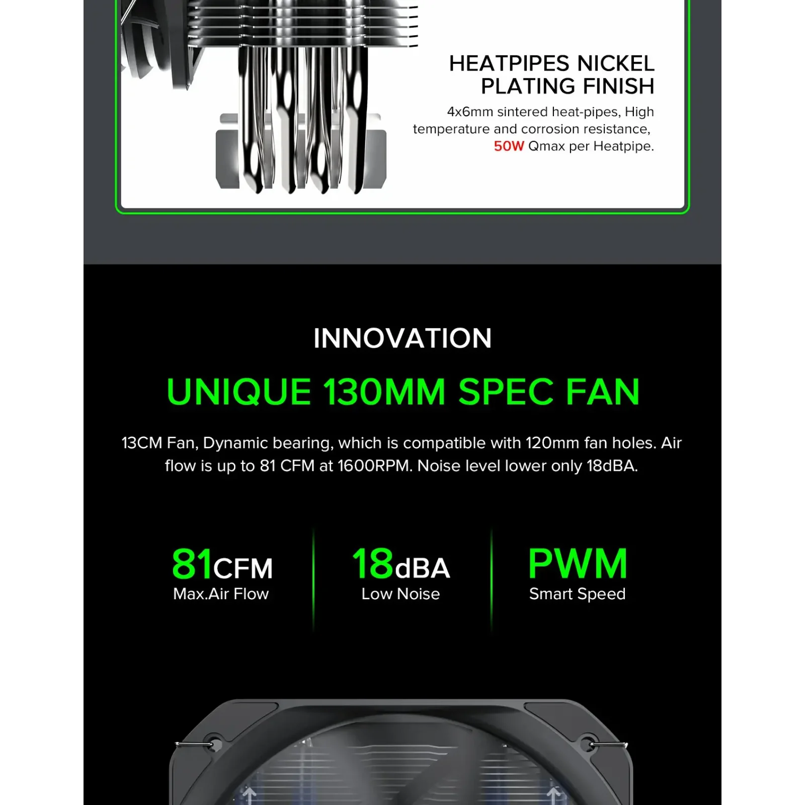 Процесорний кулер GAMEMAX Intel/AMD,TDP 200W,Intel LGA: 20XX/115X/1200/1700;AMD:AM2+/AM3/AM4/AM5 Sigma 540 UA
