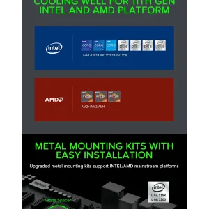 Процесорний кулер GAMEMAX Intel/AMD,TDP 200W,Intel LGA: 20XX/115X/1200/1700;AMD:AM2+/AM3/AM4/AM5 Sigma 540 UA