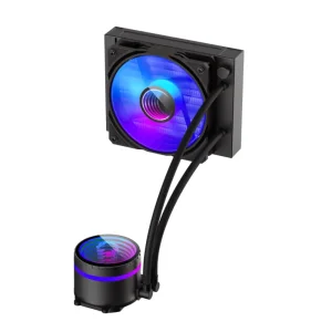 Процессорный кулер GAMEMAX 62.82 CFM, 1.89mmH20, 32dBA, 800 -2000RPM ,water pump: RPM 2300, NOICE 26.9dBA, Con Iceburg 120 Black infinity UA