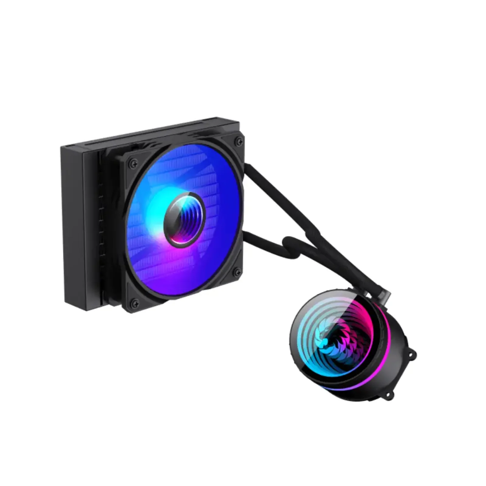 Процессорный кулер GAMEMAX 62.82 CFM, 1.89mmH20, 32dBA, 800 -2000RPM ,water pump: RPM 2300, NOICE 26.9dBA, Con Iceburg 120 Black infinity UA