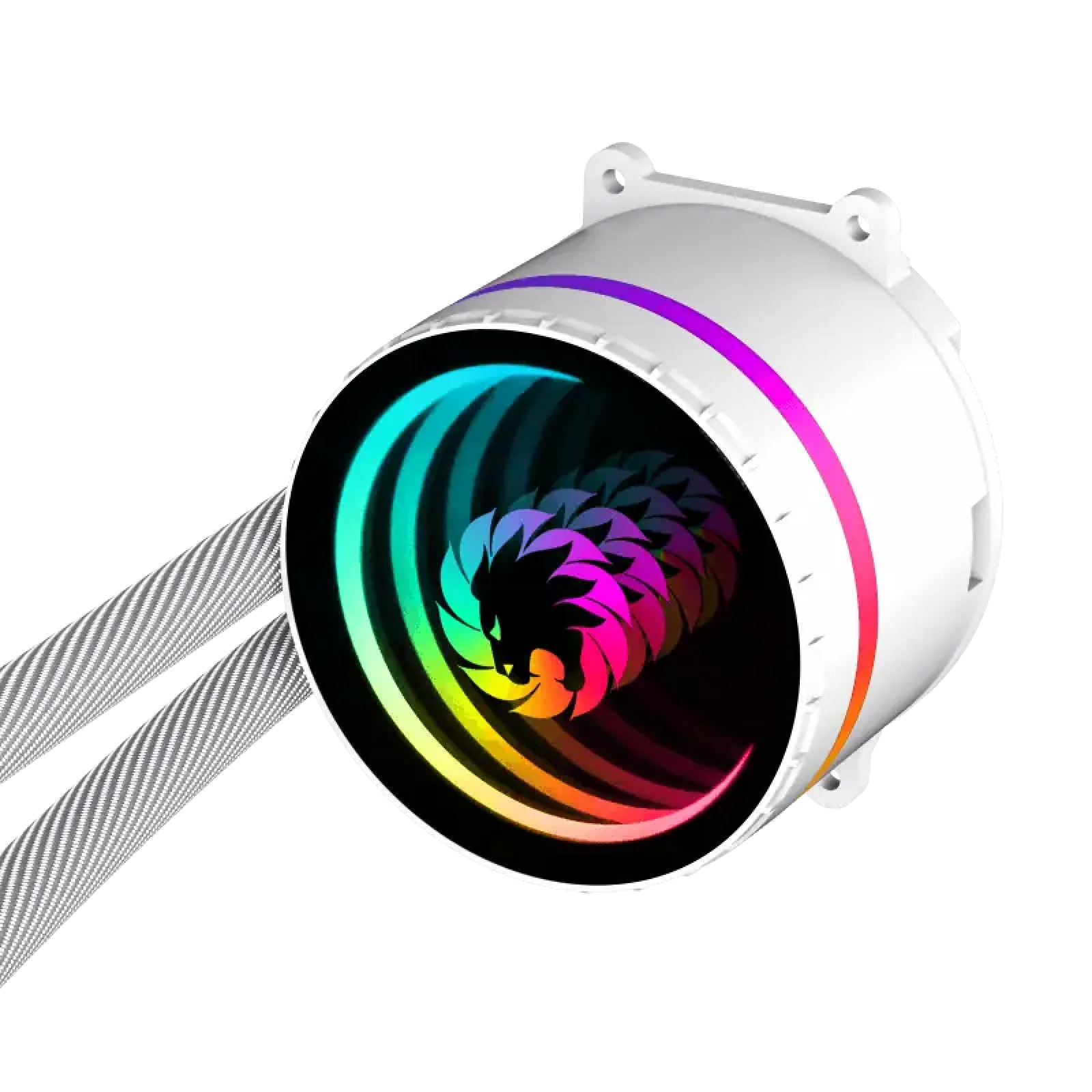 Процессорный кулер GAMEMAX 62.82 CFM, 1.89mmH20, 32dBA, 800 -2000RPM ,water pump: RPM 2300, NOICE 26.9dBA, Con Iceburg 120 White infinity UA