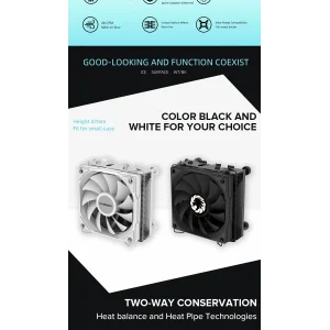 Процесорний кулер GAMEMAX Intel/AMD TDP 150W ,fan speed 10 00~3000RPM (PWM)±10%, air flow 48 CFM (MAX)Intel: Ice Surface Black UA