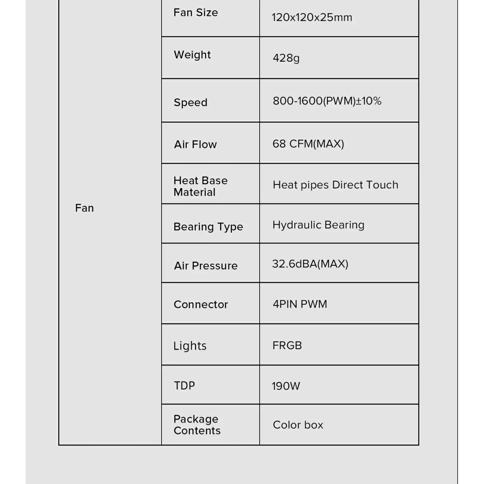 Процесорний кулер GAMEMAX Intel/AMD TDP 190W ,fan speed 80 0~1600RPM (PWM)±10%, air flow 68 CFM (MAX)Intel: L Ice Blade Frgb UA