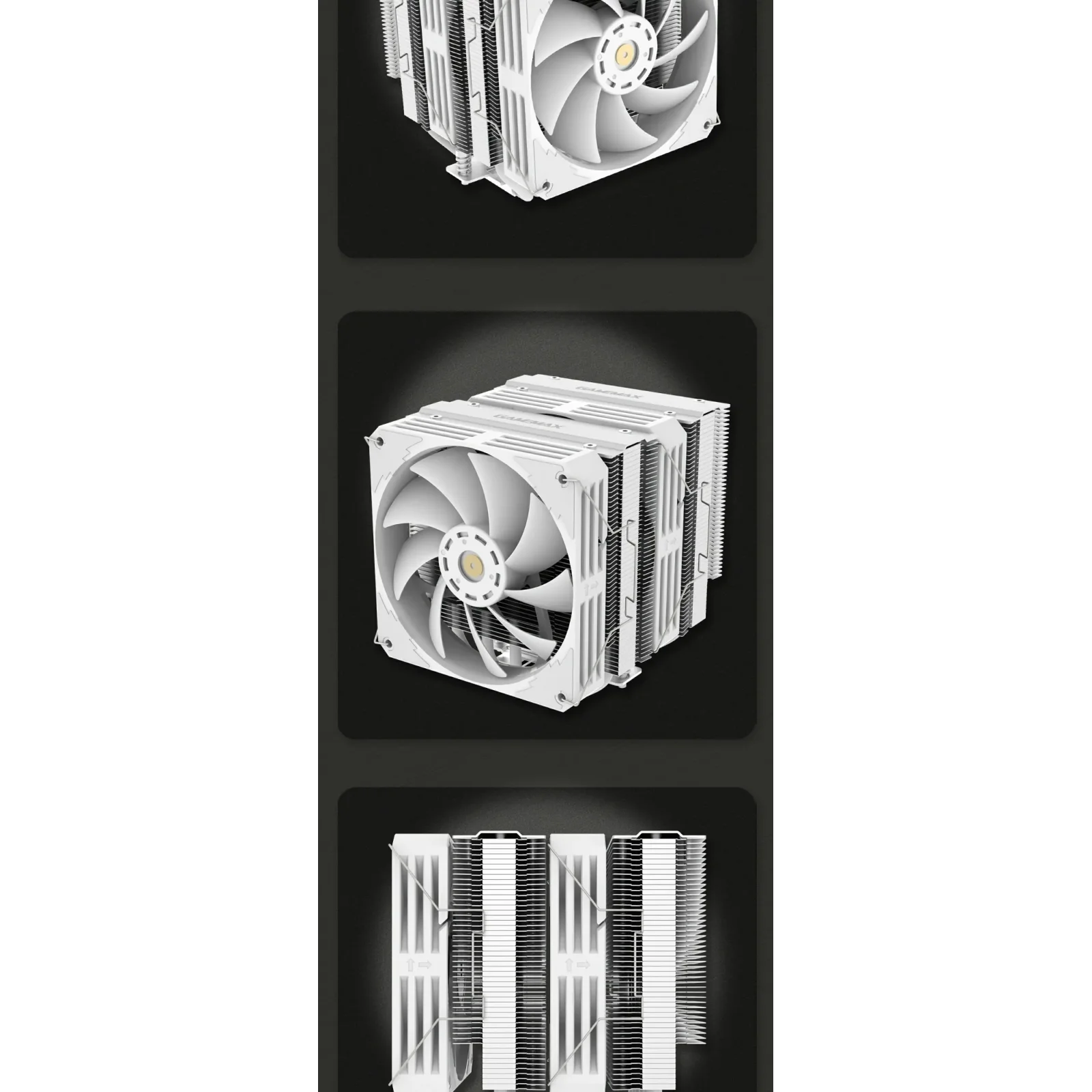Процесорний кулер GAMEMAX Intel LGA1700/115X/1200 AMD  A M5/AM4 Twin 600 White UA