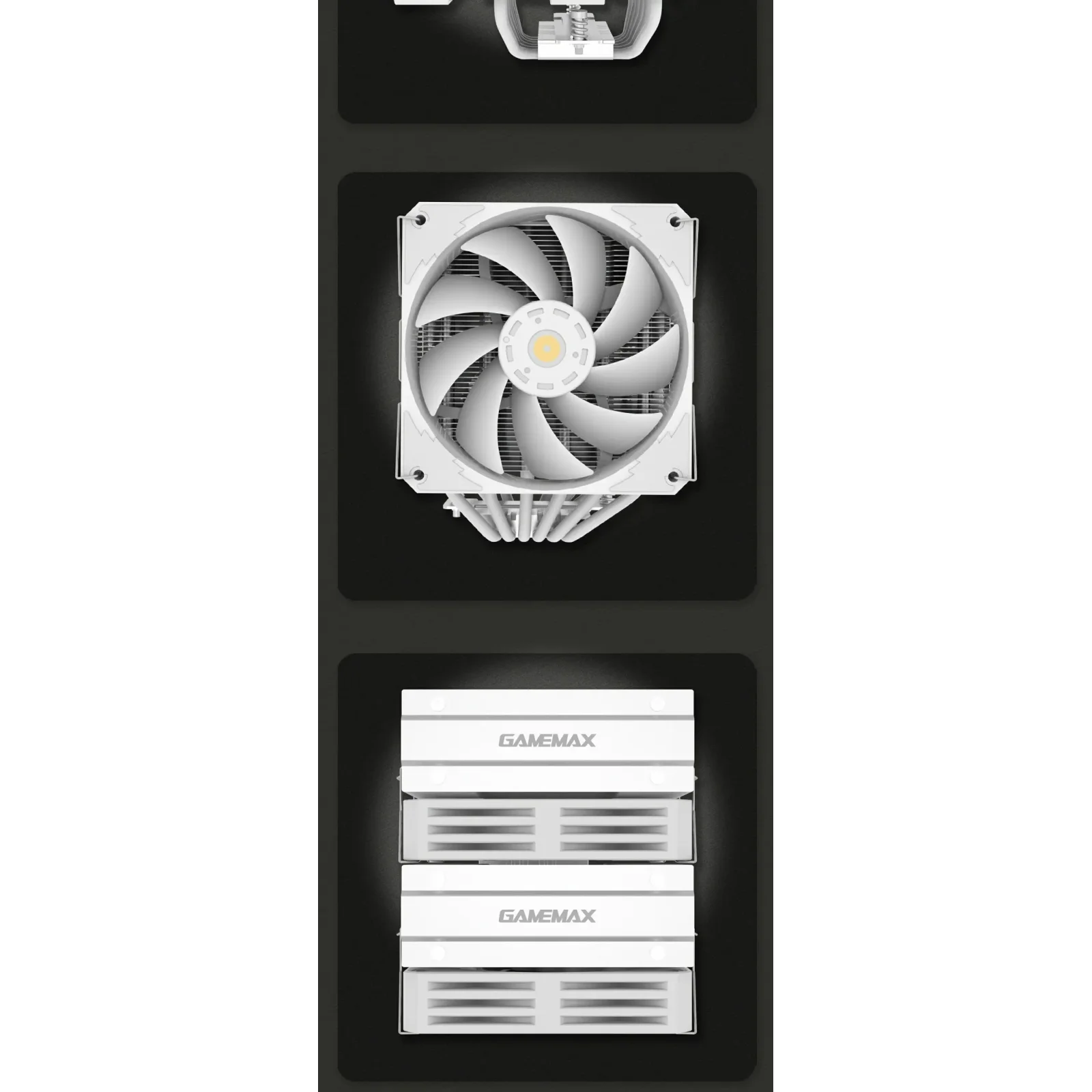 Процесорний кулер GAMEMAX Intel LGA1700/115X/1200 AMD  A M5/AM4 Twin 600 White UA