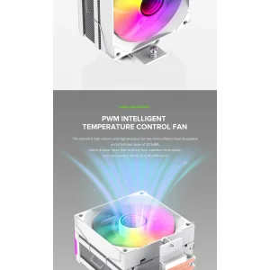 Процесорний кулер GAMEMAX Intel/AMD,TDP 220W,Intel LGA: 1366/115X/1700/1851;AMD:AM4/AM5 Sigma 550 Infinity WH UA