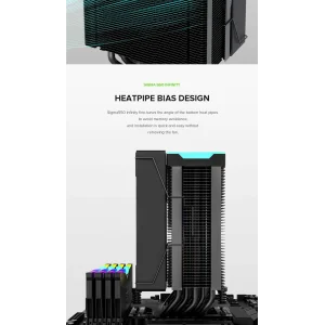 Процессорный кулер GAMEMAX Intel/AMD,TDP 220W,Intel LGA: 1366/115X/1700/1851;AMD:AM4/AM5 Sigma 550 Infinity BK UA