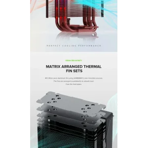 Процессорный кулер GAMEMAX Intel/AMD,TDP 220W,Intel LGA: 1366/115X/1700/1851;AMD:AM4/AM5 Sigma 550 Infinity BK UA