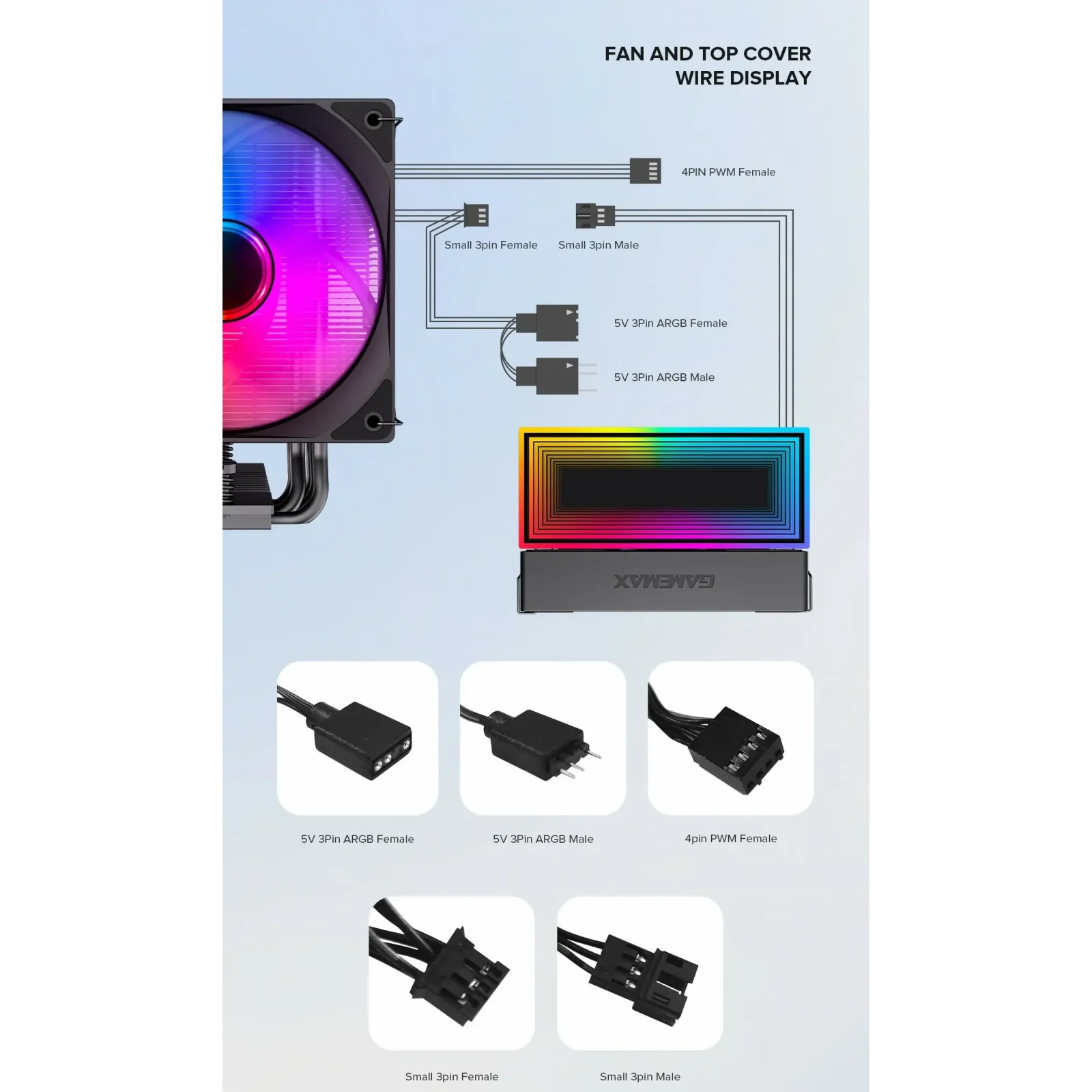 Процессорный кулер GAMEMAX Intel/AMD,TDP 220W,Intel LGA: 1366/115X/1700/1851;AMD:AM4/AM5 Sigma 550 Infinity BK UA