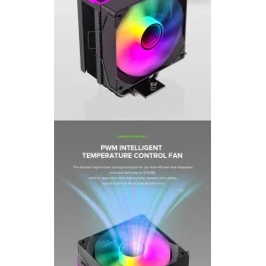 Процессорный кулер GAMEMAX Intel/AMD,TDP 220W,Intel LGA: 1366/115X/1700/1851;AMD:AM4/AM5 Sigma 550 Infinity BK UA