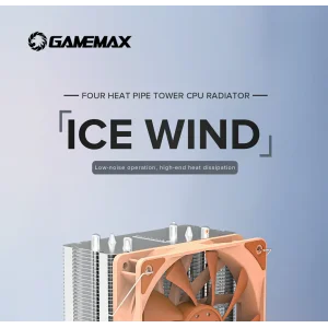 Процесорний кулер GAMEMAX Intel LGA115X/1366/1700 AMD AM4/AM5TDP 200W Ice Wind UA