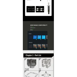 Процесорний кулер GAMEMAX Intel LGA1700/115X/1200 AMD  A M5/AM4TDP 250 Twin 600 Black UA