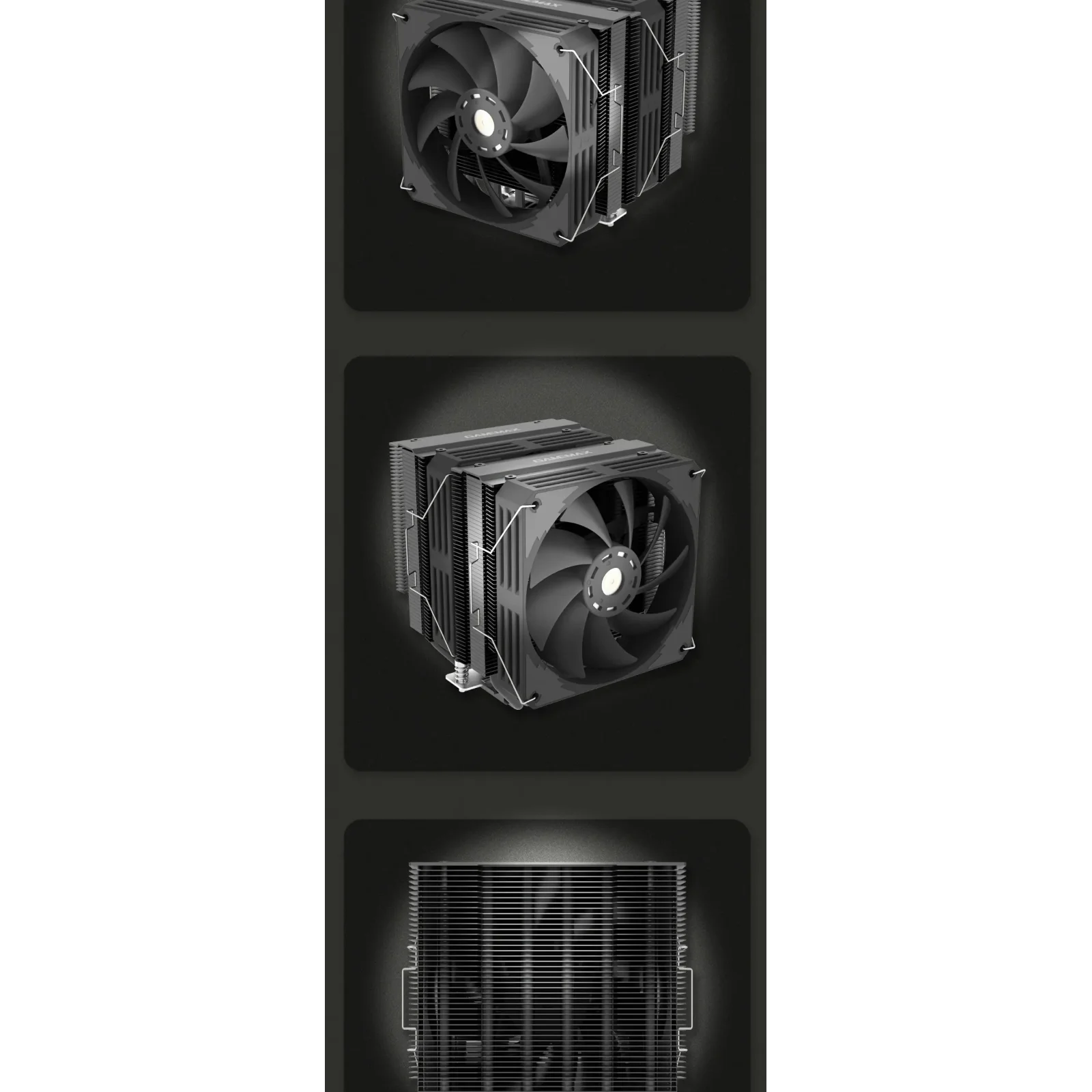 Процесорний кулер GAMEMAX Intel LGA1700/115X/1200 AMD  A M5/AM4TDP 250 Twin 600 Black UA