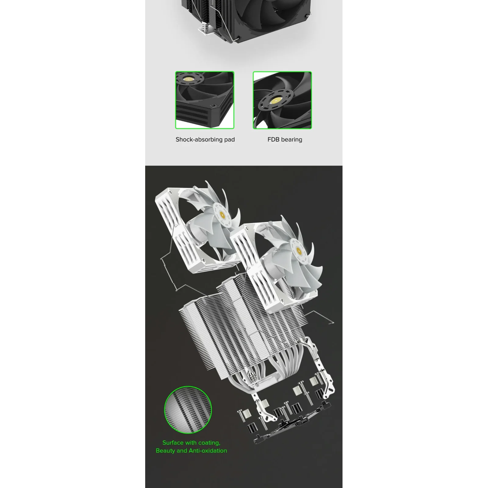 Процесорний кулер GAMEMAX Intel LGA1700/115X/1200 AMD  A M5/AM4TDP 250 Twin 600 Black UA