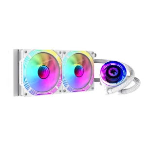 Процессорный кулер GAMEMAX 62.82 CFM, 1.89mmH20, 32dBA, 800 -2000RPM ,water pump: RPM 2300, NOICE 26.9dBA, Con IceChill 240V White UA