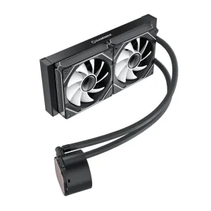 Процесорний кулер GAMEMAX 58.8 CFM, 1.89mmH20, Max: 36.9d B(A）, 800-1800RPM ,water pump: RPM 2400, NOICE 26. IceBurg 240 Digital BK UA