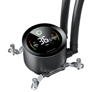 Процессорный кулер GAMEMAX 58.8 CFM, 1.89mmH20, Max: 36.9d B(A）, 800-1800RPM ,water pump: RPM 2400, NOICE 26. IceBurg 360 Digital BK UA