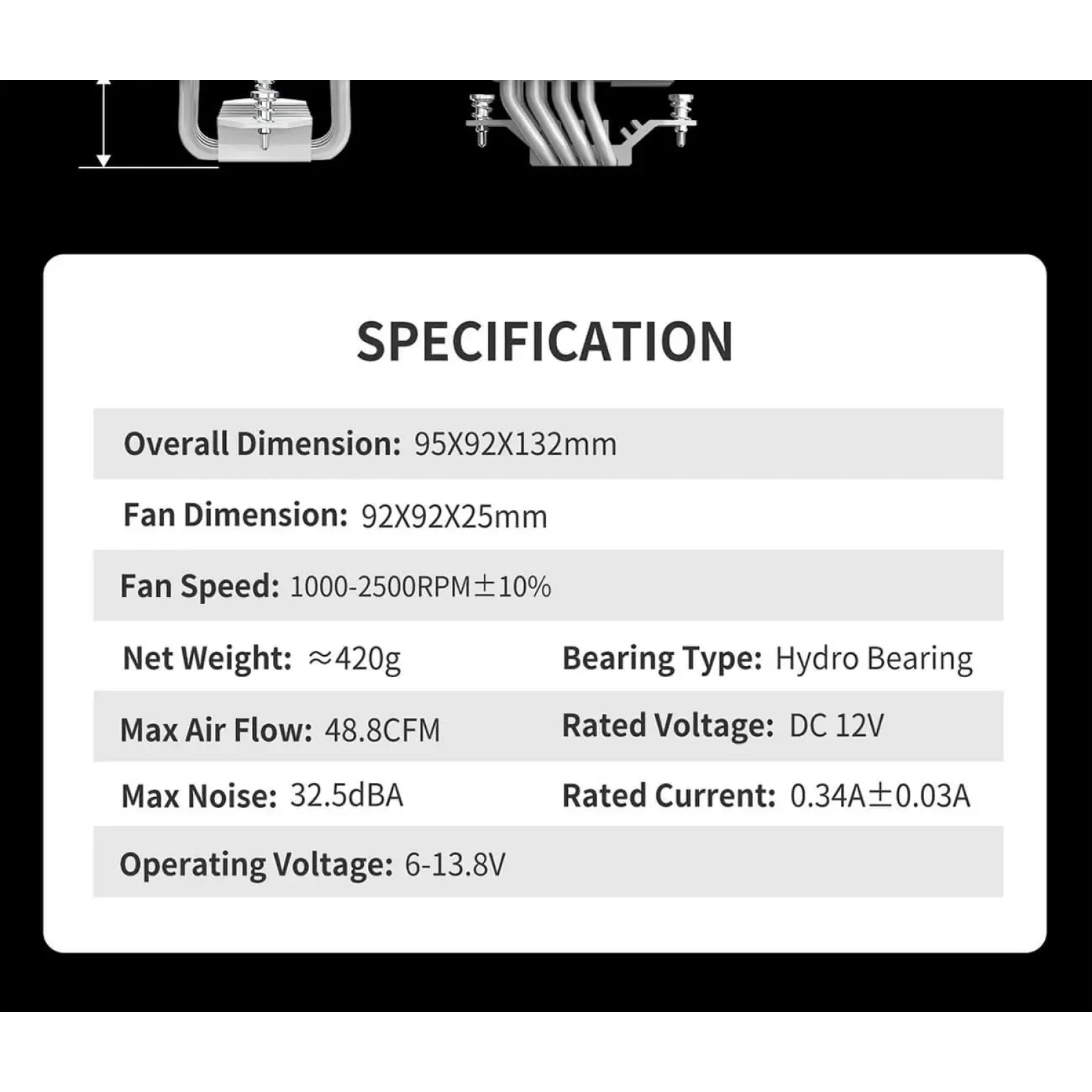 Процесорний кулер GAMEMAX Intel:1851/1700/1366/1200/115X; AMD: AM5/AM4, TDP 190W, Air Flow 48.8 CFM Gamma 90 Digital WH UA