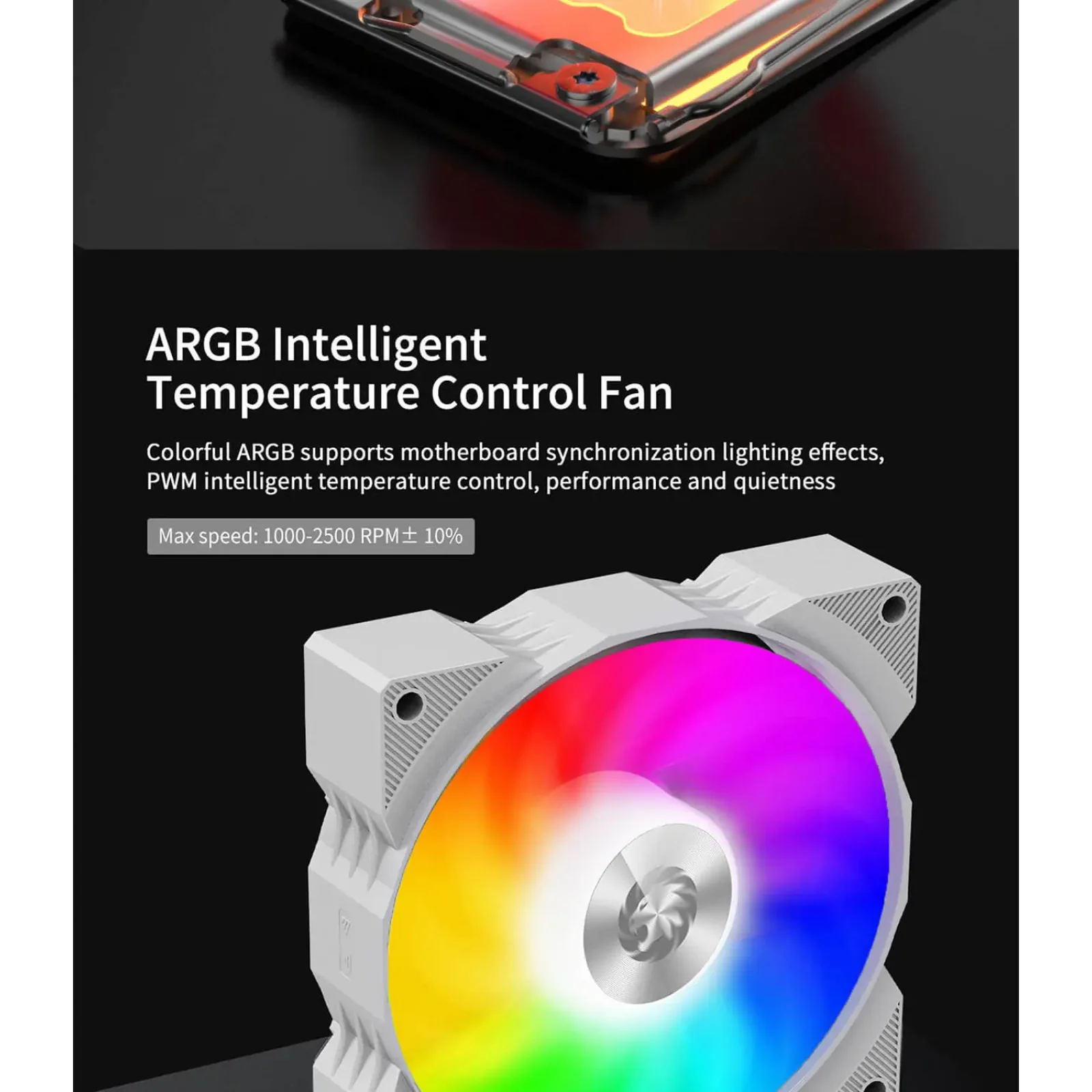 Процесорний кулер GAMEMAX Intel:1851/1700/1366/1200/115X; AMD: AM5/AM4, TDP 190W, Air Flow 48.8 CFM Gamma 90 Digital WH UA