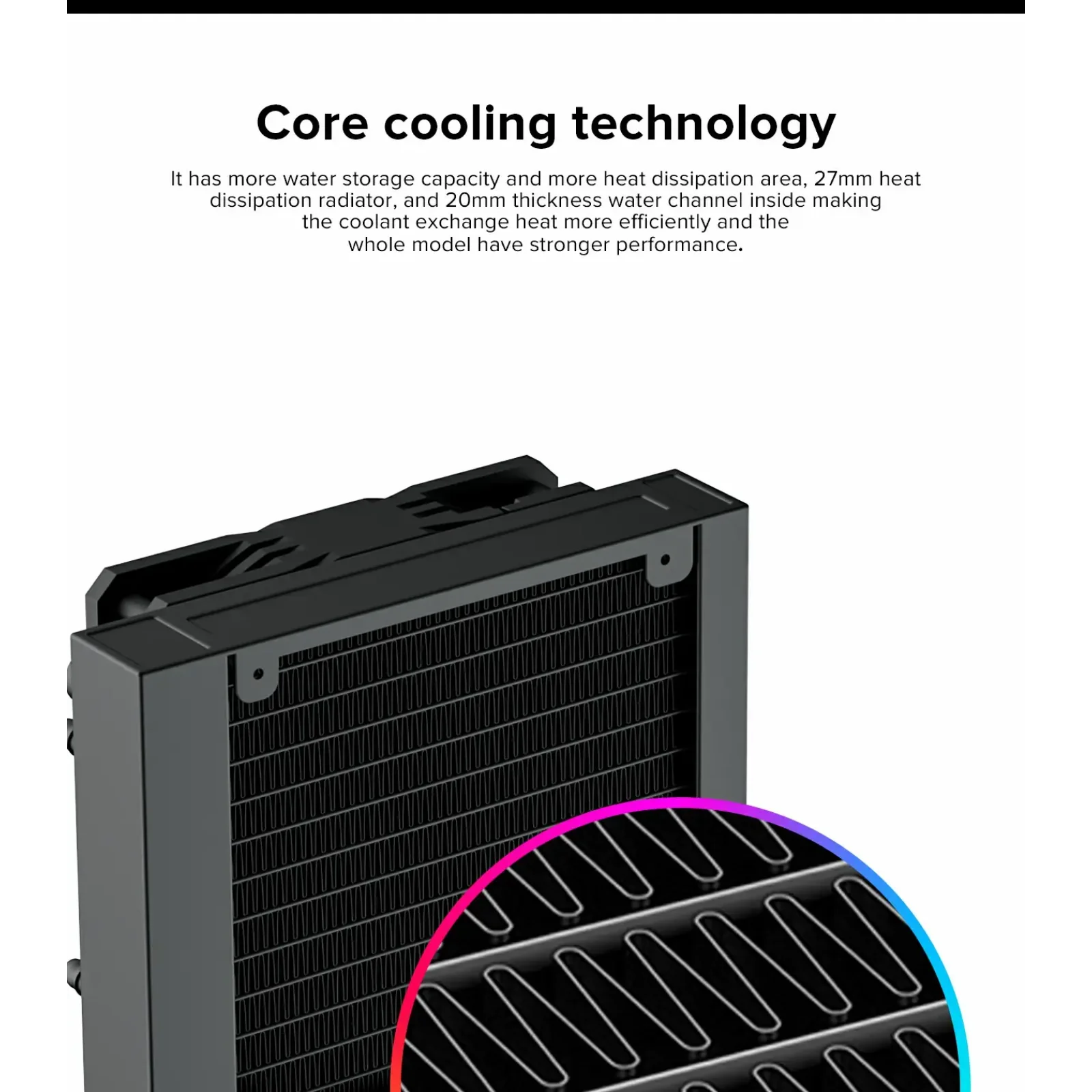 Процесорний кулер GAMEMAX 62.82 CFM, 1.89mmH20, 26.9dBA, 8 00-2000RPM ,water pump: RPM 2300, NOICE 26.9dBA, C Iceburg 120 BK UA