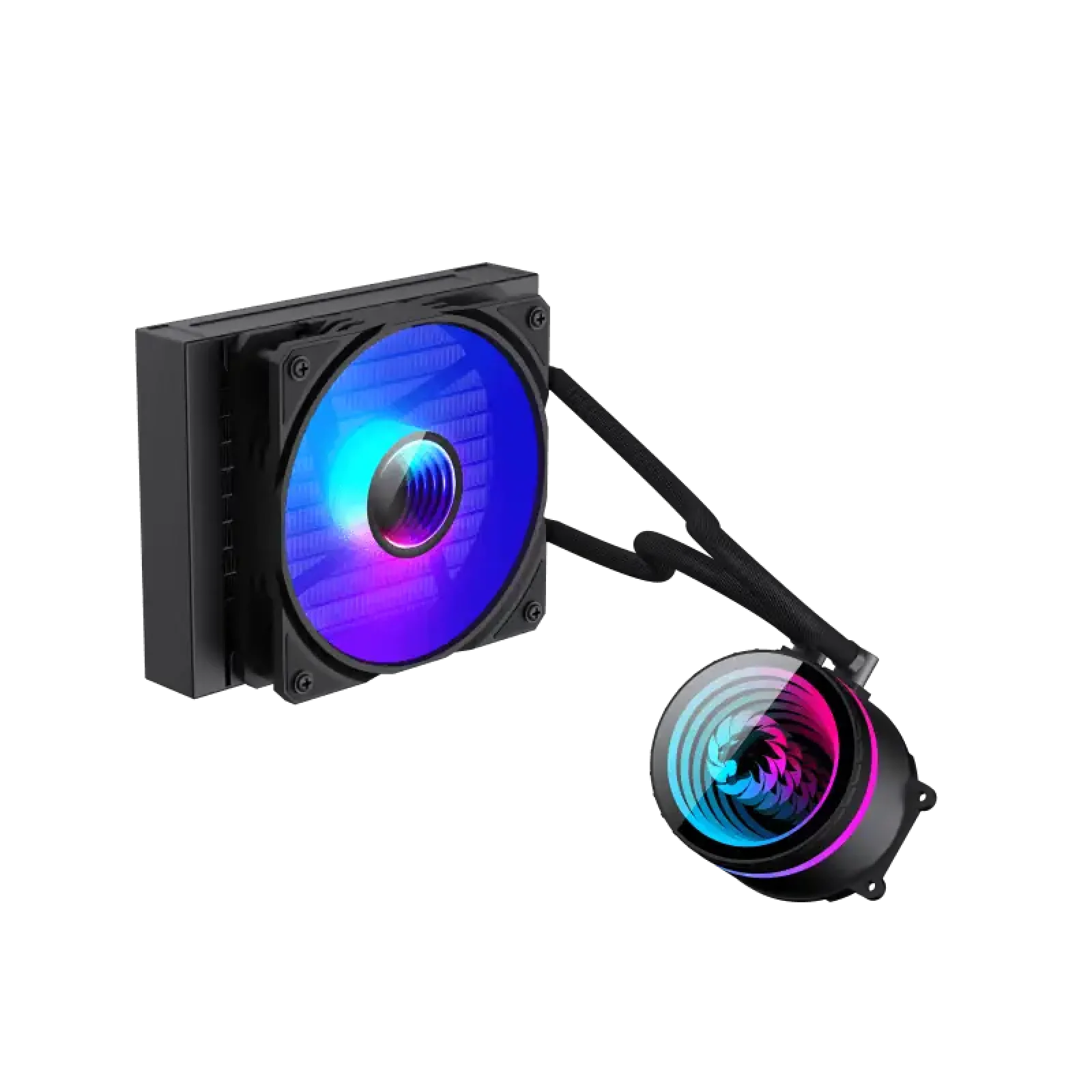 Процесорний кулер GAMEMAX 62.82 CFM, 1.89mmH20, 26.9dBA, 8 00-2000RPM ,water pump: RPM 2300, NOICE 26.9dBA, C Iceburg 120 BK UA