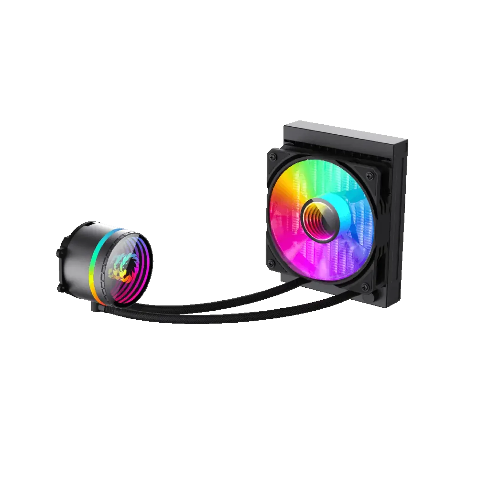 Процесорний кулер GAMEMAX 62.82 CFM, 1.89mmH20, 26.9dBA, 8 00-2000RPM ,water pump: RPM 2300, NOICE 26.9dBA, C Iceburg 120 BK UA