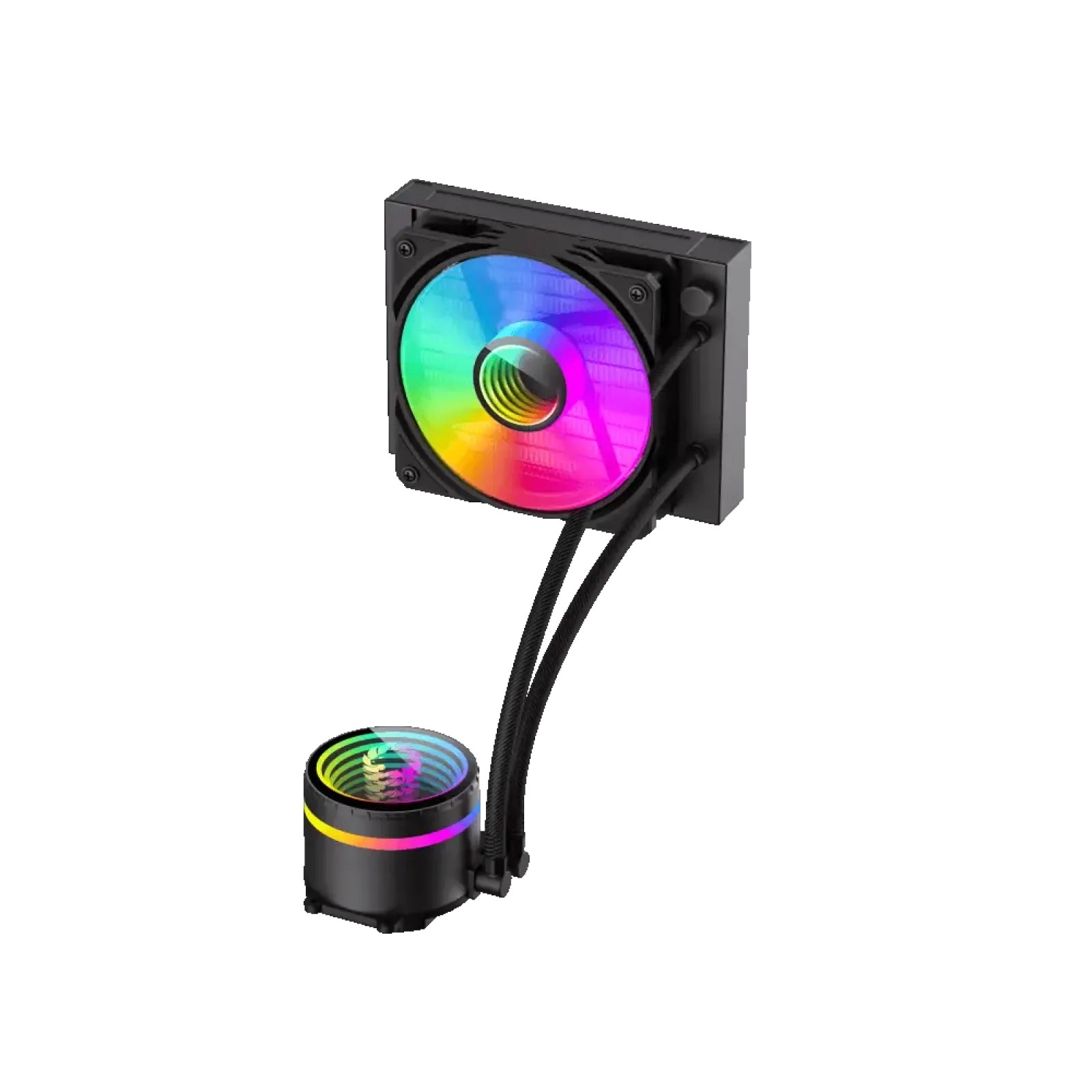 Процесорний кулер GAMEMAX 62.82 CFM, 1.89mmH20, 26.9dBA, 8 00-2000RPM ,water pump: RPM 2300, NOICE 26.9dBA, C Iceburg 120 BK UA