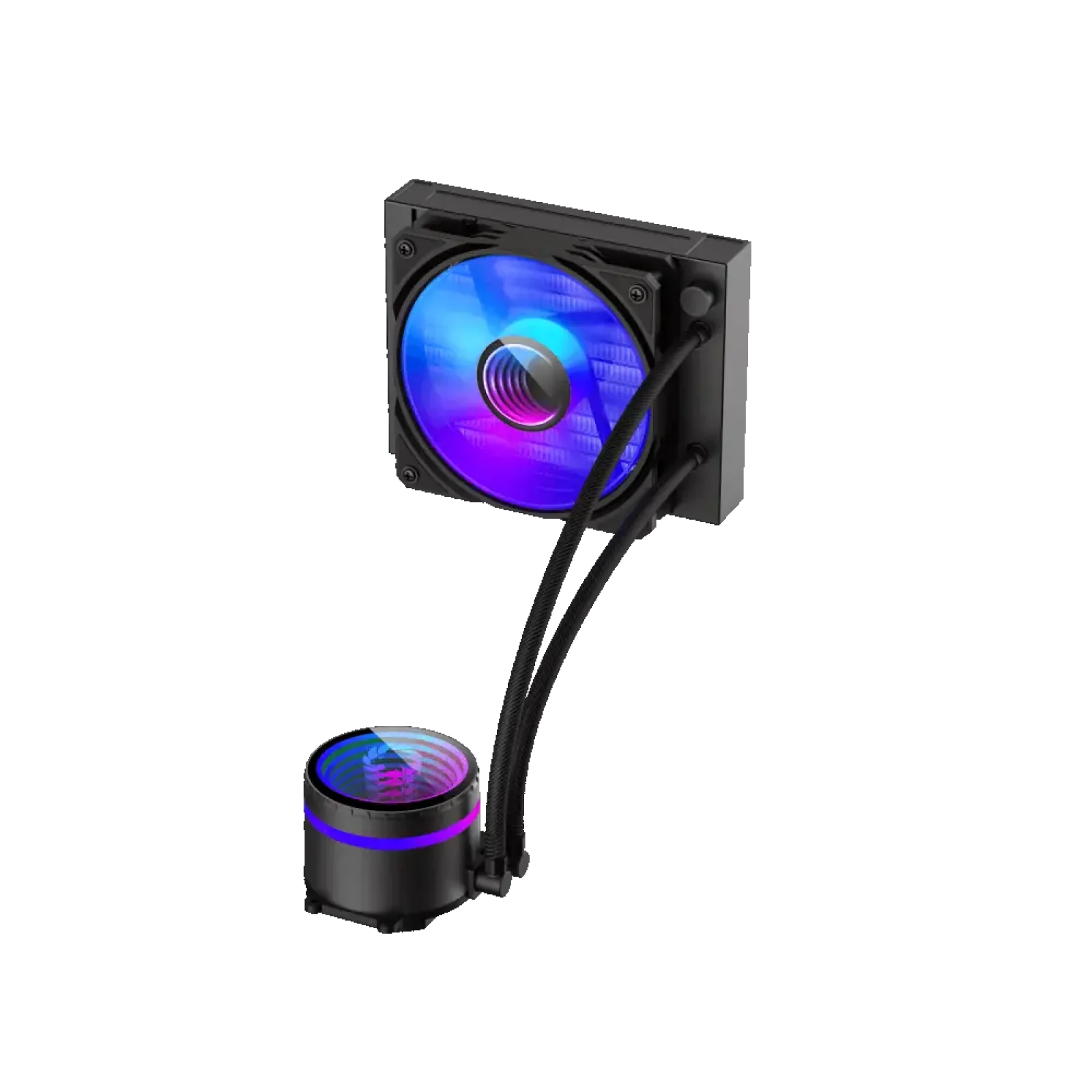 Процесорний кулер GAMEMAX 62.82 CFM, 1.89mmH20, 26.9dBA, 8 00-2000RPM ,water pump: RPM 2300, NOICE 26.9dBA, C Iceburg 120 BK UA