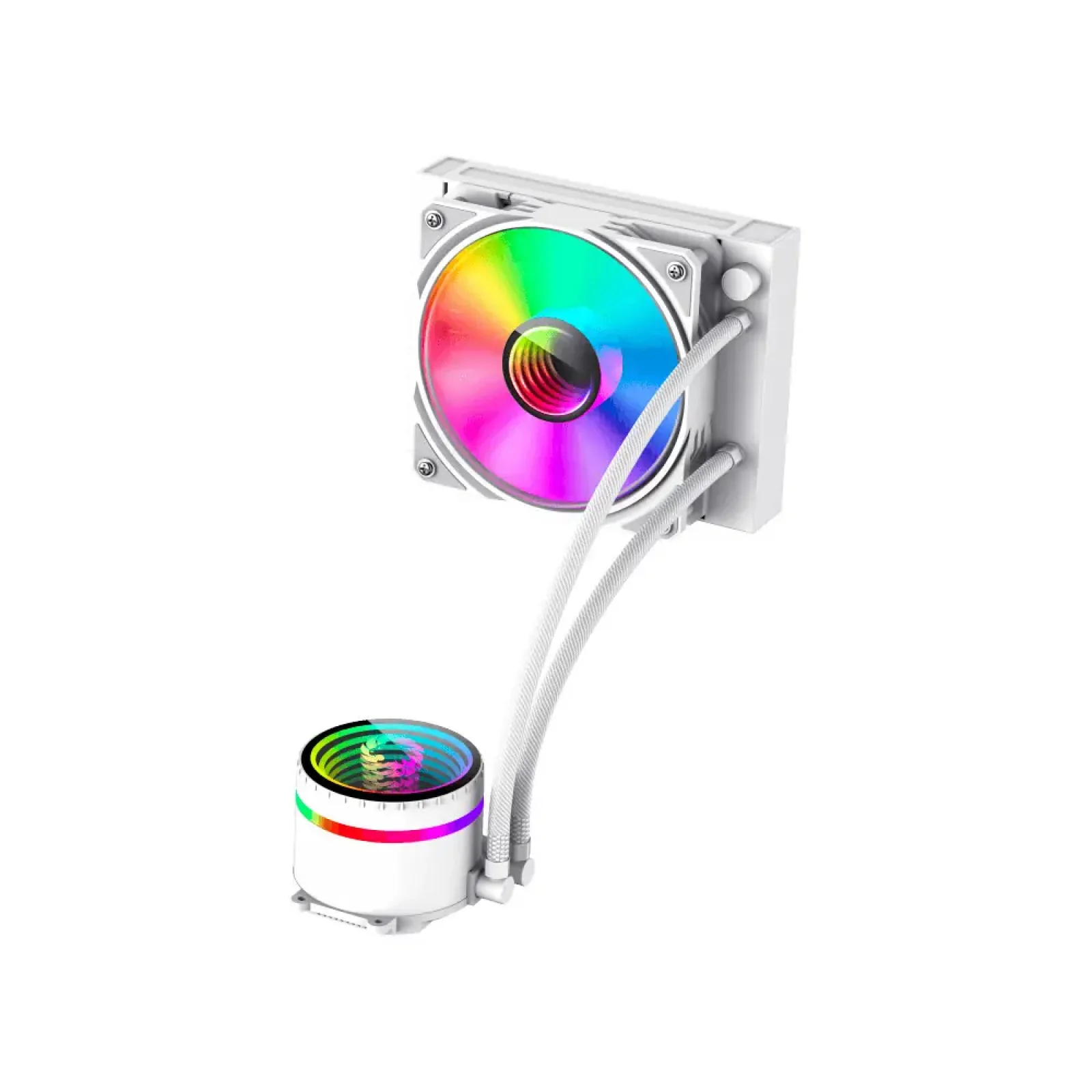 Процесорний кулер GAMEMAX 62.82 CFM, 1.89mmH20, 26.9dBA, 8 00-2000RPM ,water pump: RPM 2300, NOICE 26.9dBA, C Iceburg 120 WH UA