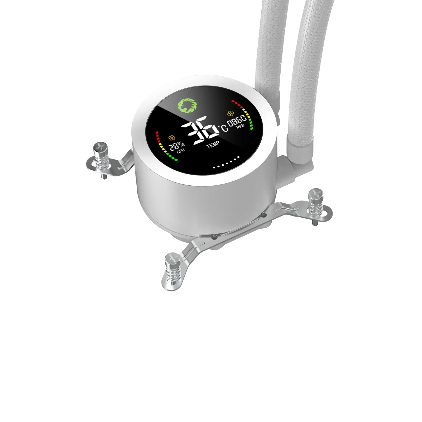 Процесорний кулер GAMEMAX 62.82 CFM, 1.89mmH20, 32dBA, 800 -2000RPM water pump: RPM 2300, NOICE 26.9dBA, Con IceBurg 360 Infinity WH UA