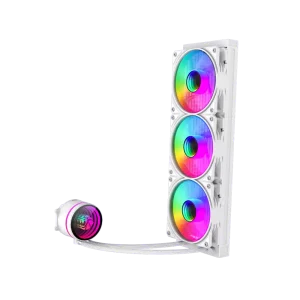 Процесорний кулер GAMEMAX 62.82 CFM, 1.89mmH20, 32dBA, 800 -2000RPM water pump: RPM 2300, NOICE 26.9dBA, Con IceBurg 360 Infinity WH UA