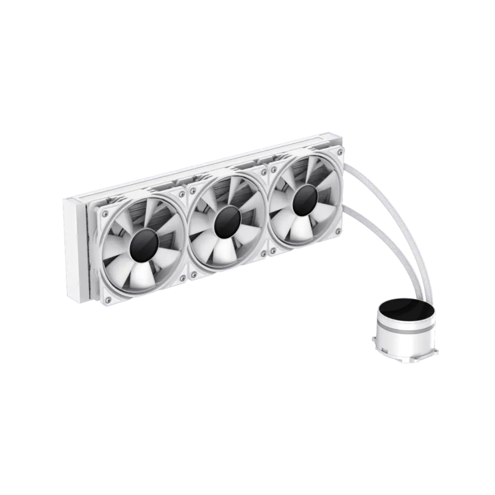 Процесорний кулер GAMEMAX 62.82 CFM, 1.89mmH20, 32dBA, 800 -2000RPM water pump: RPM 2300, NOICE 26.9dBA, Con IceBurg 360 Infinity WH UA