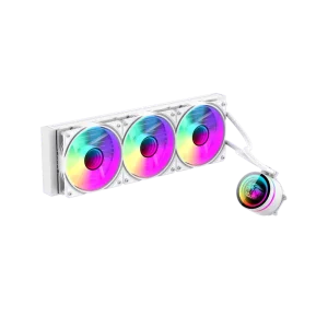 Процессорный кулер GAMEMAX 62.82 CFM, 1.89mmH20, 32dBA, 800 -2000RPM water pump: RPM 2300, NOICE 26.9dBA, Con IceBurg 360 Infinity WH UA