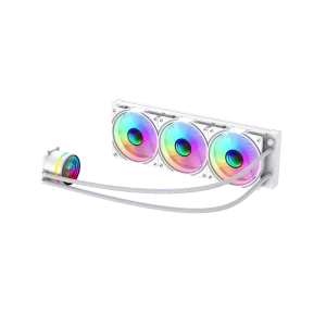 Процесорний кулер GAMEMAX 62.82 CFM, 1.89mmH20, 32dBA, 800 -2000RPM water pump: RPM 2300, NOICE 26.9dBA, Con IceBurg 360 Infinity WH UA