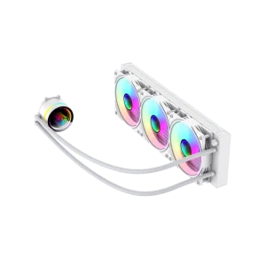 Процесорний кулер GAMEMAX 62.82 CFM, 1.89mmH20, 32dBA, 800 -2000RPM water pump: RPM 2300, NOICE 26.9dBA, Con IceBurg 360 Infinity WH UA