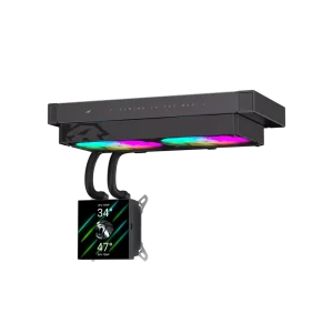 Процессорный кулер GAMEMAX TDP 280 85.82 CFM, 2.23mmH20, Max: 31.5dB(A）, 800-2500RPM ,water pump:NOICE 30.0 GLACIER 240 LCD BK UA