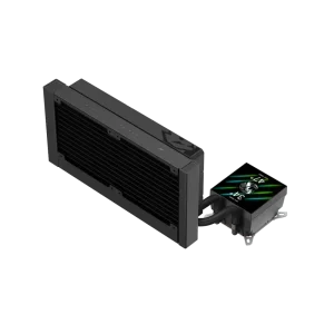 Процессорный кулер GAMEMAX TDP 280 85.82 CFM, 2.23mmH20, Max: 31.5dB(A）, 800-2500RPM ,water pump:NOICE 30.0 GLACIER 240 LCD BK UA