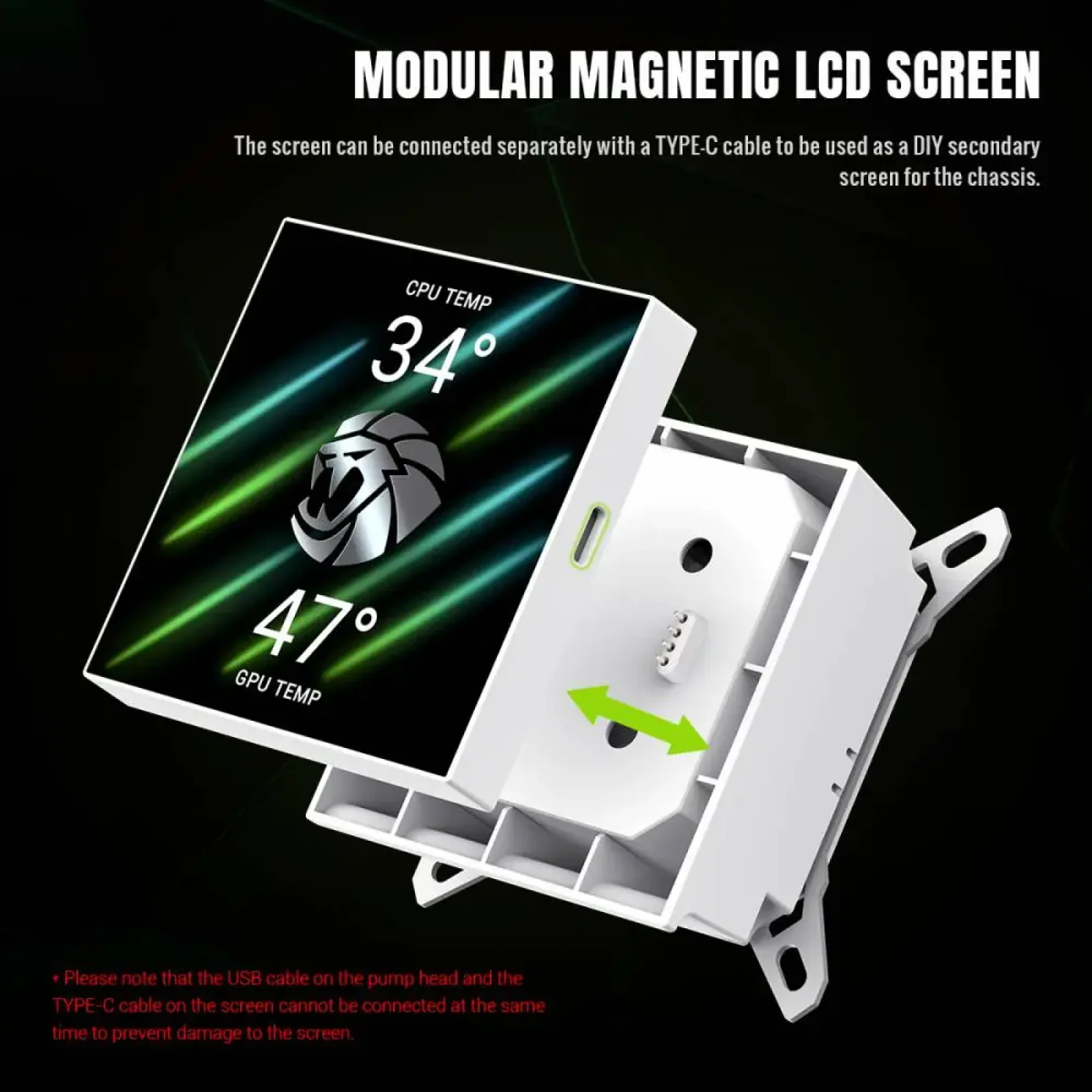 Процессорный кулер GAMEMAX TDP 280 85.82 CFM, 2.23mmH20, Max: 31.5dB(A）, 800-2500RPM ,water pump:NOICE 30.0 GLACIER 240 LCD WH UA