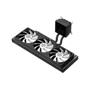 Процессорный кулер GAMEMAX TDP 330 85.82 CFM, 2.23mmH20, Max: 31.5dB(A）, 800-2500RPM ,water pump:NOICE 30.0 GLACIER 360 LCD BK UA