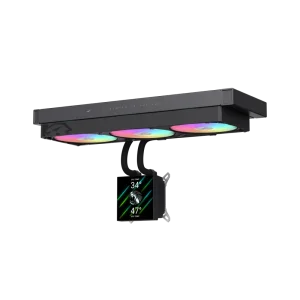 Процессорный кулер GAMEMAX TDP 330 85.82 CFM, 2.23mmH20, Max: 31.5dB(A）, 800-2500RPM ,water pump:NOICE 30.0 GLACIER 360 LCD BK UA