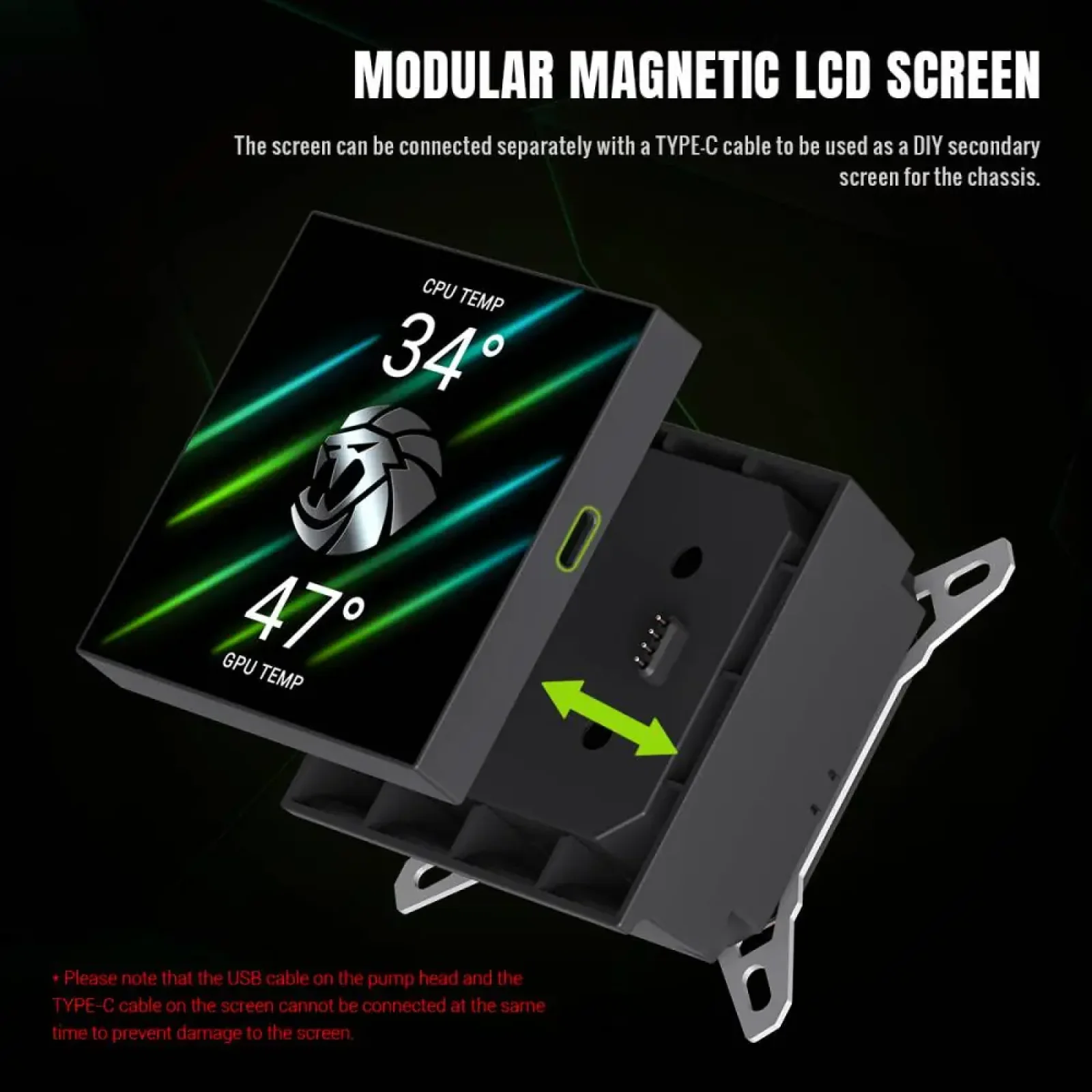 Процессорный кулер GAMEMAX TDP 330 85.82 CFM, 2.23mmH20, Max: 31.5dB(A）, 800-2500RPM ,water pump:NOICE 30.0 GLACIER 360 LCD BK UA