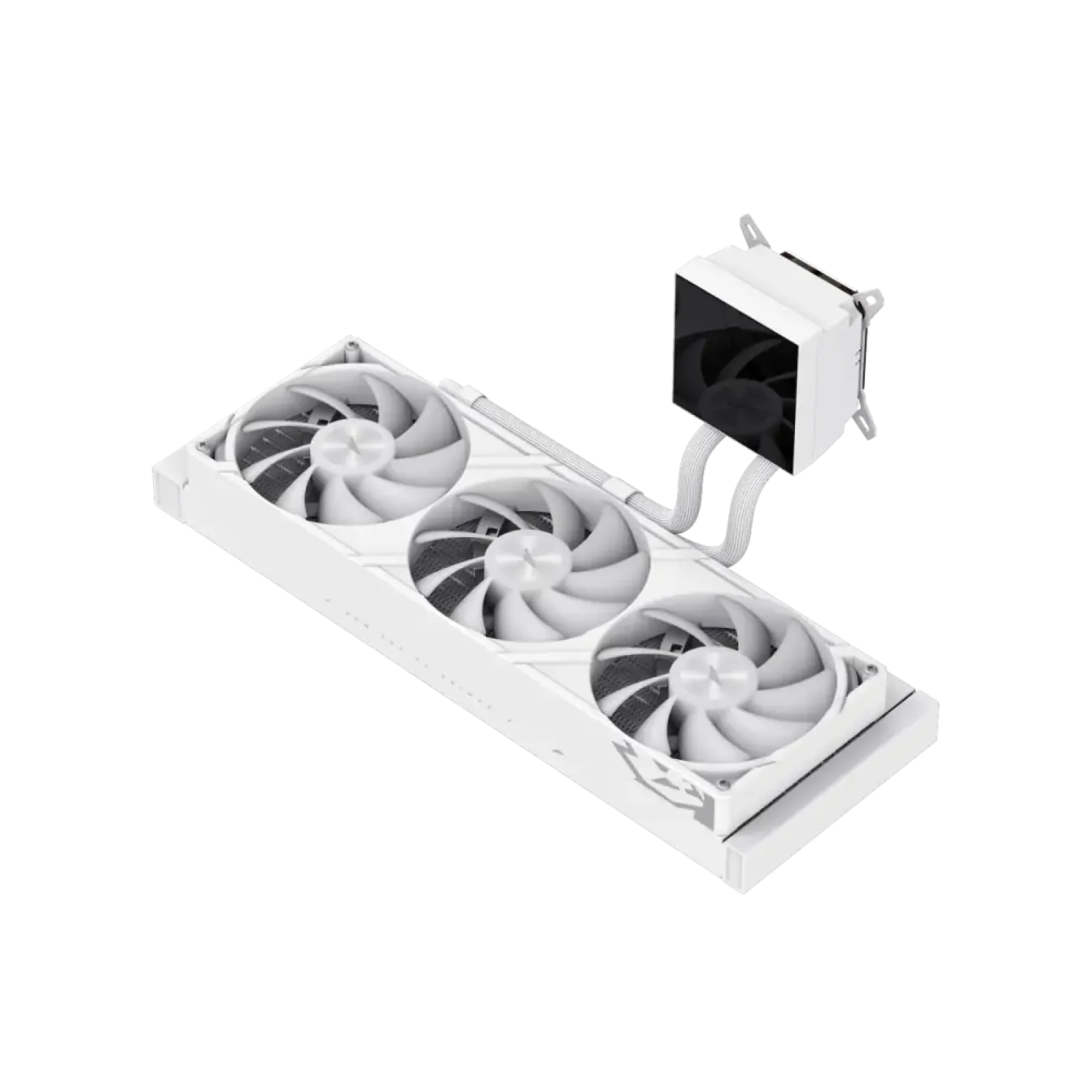 Процессорный кулер GAMEMAX TDP 330 85.82 CFM, 2.23mmH20, Max: 31.5dB(A）, 800-2500RPM ,water pump:NOICE 30.0 GLACIER 360 LCD WH UA