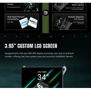 Процесорний кулер GameMax Hailstorm 360 BK UA