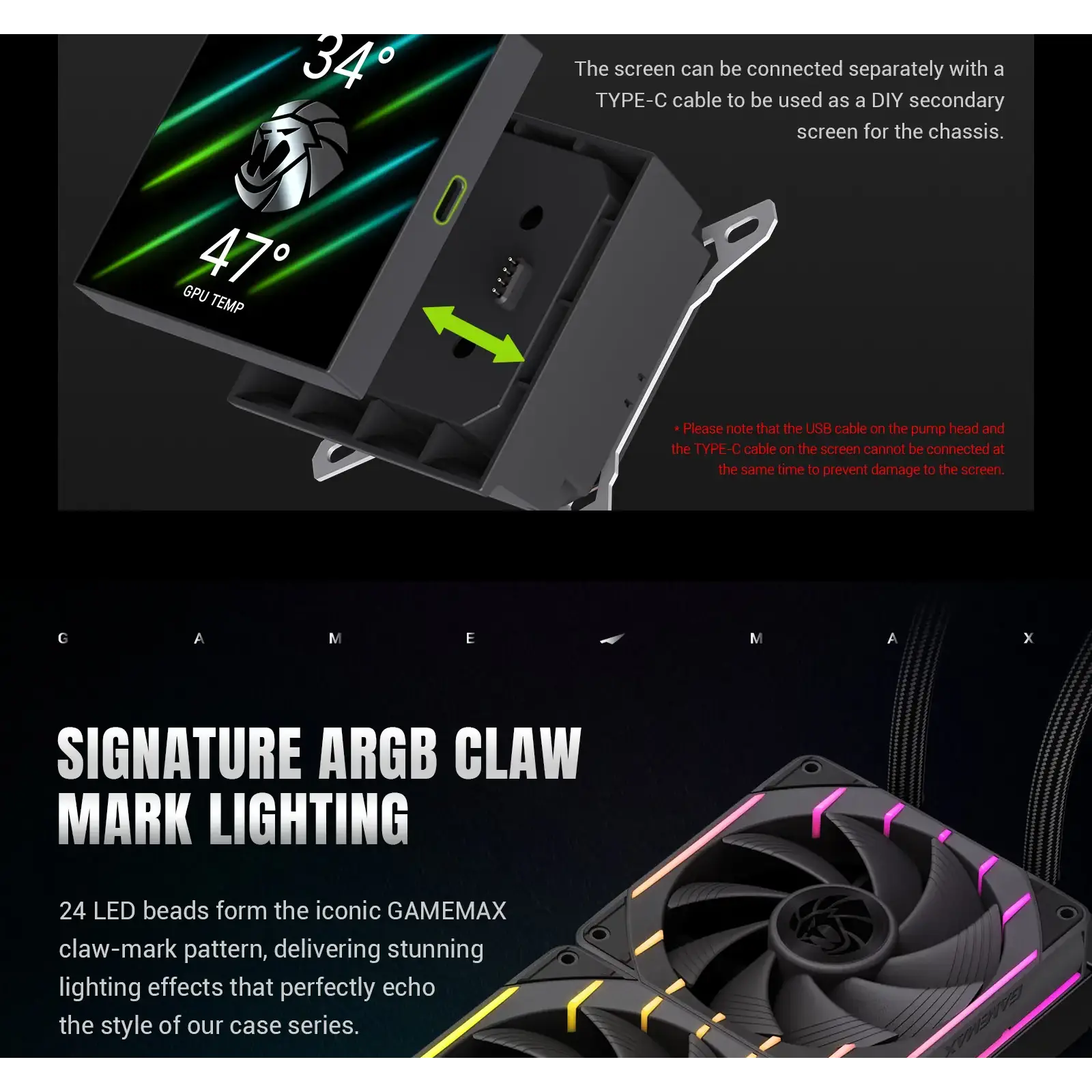 Процесорний кулер GameMax Hailstorm 360 BK UA