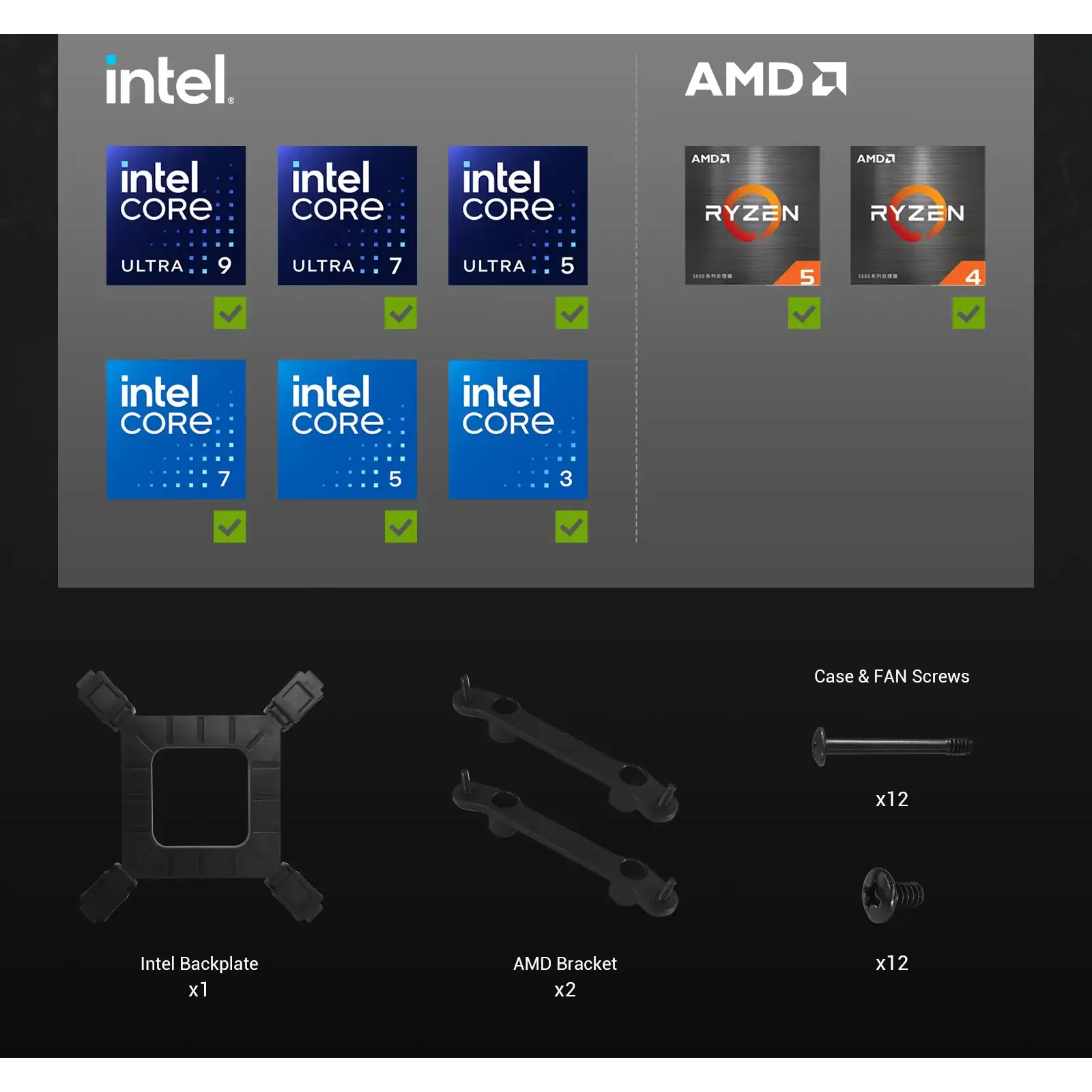 Процесорний кулер GameMax Hailstorm 360 BK UA