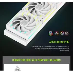 Процесорний кулер GameMax Hailstorm 360 WH (HAILSTORM 360 WH) UA